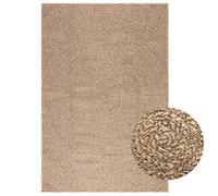 Rug Brown 120x170 cm 100% Polypropylene Jute-Look Rectangular Indoor/Outdoor UV