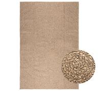 Rug Brown 200x290 cm Polypropylene Jute Look Indoor Outdoor Durable EasyCleanDry