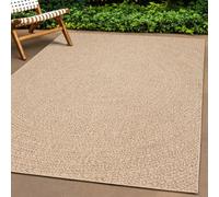 Rug Brown 80x250 cm Polypropylene Jute Look Indoor Outdoor Durable Easy Clean
