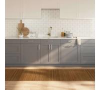 Rug Brown Bamboo 80x300 cm Anti-Slip PP Backing Natural Slatted Runner Low-Odour