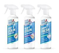 Rug Buddy - Carpet Care Cleaning Kit Bundle - Includes Heavy Stain Pre Treatment, Spot Stain Remover & Carpet Fresh with Odour Remover - Suitable for Fabric & Upholstery (3x 500ml)