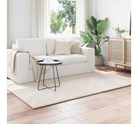 Rug Cream 200 x 140 cm Polyester Non-Slip Indoor Medium Pile Modern Rectangular