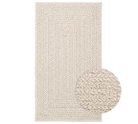 Rug Cream 60x110 cm Polypropylene Jute-Look Indoor Outdoor UV-Resistant Floormat
