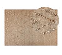 Jute Area Rug 140 x 200 cm Beige DADAY