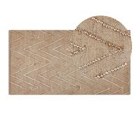 Jute Area Rug 80 x 150 cm Beige DADAY