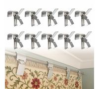 Rug Display Steel Clips - Tapestry Holder Grippers, Carpet Keepers Quilt Clamps for Hanging Rugs in Home, Store, Exhibition (10)