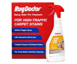 Rug Doctor Heavy Stain Pre-Treatment, 500ml | Breaks Down Ground in Dirt, Grease and Oil - Carpet Stain Remover for High Traffic Areas - Trigger Spray