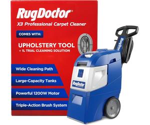 Rug Doctor X3 Mighty Pro Carpet Cleaning Machine Step-on Deep + Carpet Detergent