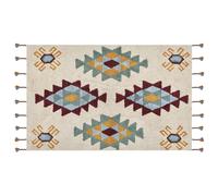 Rug DUZCE Beige 140 x 200 cm Cotton