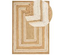 Rug ELMALI Beige 160 x 230 cm Jute