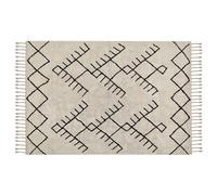 Rug ERLER Light Beige 140 x 200 cm Cotton