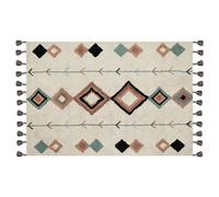 Rug ESKISEHIR Beige 140 x 200 cm Cotton