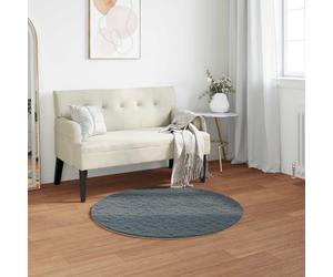 Rug Faux Fur Round Anthracite Ø120cm Polyester Plush Cozy Indoor Accent Luxe XL