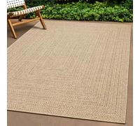 vidaXL Rug ZIZUR 140x200 cm Jute Look Indoor and Outdoor NEW