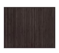 Rug Floor Mat Area Carpet Runner Rectangular Dark Brown Bamboo vidaXL