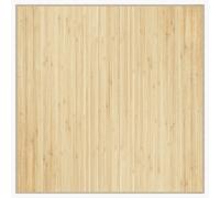 vidaXL Bamboo Rug Square 100x100 cm Light Natural – Water-resistant, Anti-slip