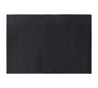 Rug Floor Mat Area Hallway Carpet Runner Rectangular Black Bamboo vidaXL