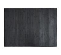 vidaXL Bamboo Area Rug - 70x100 cm Grey Rectangular Mat with Anti-Slip Backing, Easy to Clean, Water-Resistant Carpet Runner for Living Room, Hallway