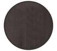 Rug Floor Mat Area Hallway Carpet Runner Round Dark Brown Bamboo vidaXL