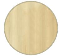 Rug Floor Mat Area Hallway Carpet Runner Round Light Natural Bamboo vidaXL