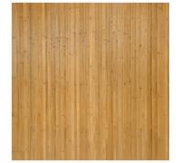 vidaXL Bamboo Area Rug-100x100cm Natural Tone, Durable & Easy Clean Square Rug with Anti-Slip Backing for Living Room