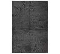 Rug Fluffy Area IZA Short Pile Scandinavian Look Anthracite vidaXL