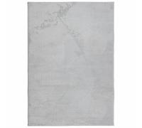 Rug Fluffy Carpet Area IZA Short Pile Scandinavian Look Grey vidaXL