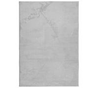 Rug Fluffy Carpet Area IZA Short Pile Scandinavian Look Grey vidaXL