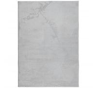 Rug Fluffy Carpet Area IZA Short Pile Scandinavian Look Grey vidaXL