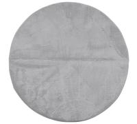 vidaXL Rug IZA Short Pile Scandinavian Look Grey Ø 160 cm