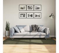 Rug Forest Green 100x200 cm 18mm Short Pile 100% Polyester Soft Fluffy Washable