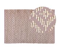 Rug GERZE Pink 140 x 200 cm Cotton