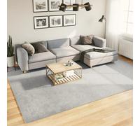 Rug Grey 240x340cm 100% Polyester Short Pile 18mm Soft Fluffy Indoor Area Luxury