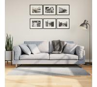 Rug Grey 80x150 cm 100% Polyester 3D Geometric Low-High Short Pile Modern Scandi