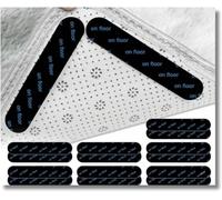 Rug Gripper 18PCS - Washable & Reusable Rug Grippers for Laminate - Hardwood Floor - Suitable Carpet Grippers for Marble, Wooden Floors & for all types & sizes of Rugs (18)