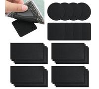 Rug Gripper for Carpeted Floor 16pairs Non Slip Rug Stickers Grippers from Rug to Carpet Stop Rug Slipping Washable Reusable Carpet Sticky Grips for Carpeted Floor Sofa Cushion Car Boot Liners