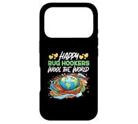 Rug Hooking: Happy Rug Hookers Wool the World Case for iPhone 17 Pro