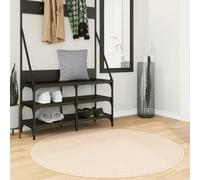 vidaXL Rug HUARTE Short Pile Soft and Washable Beige Ø 120 cm