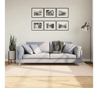 Rug HUARTE Short Pile Soft and Washable Beige 140x200 cm