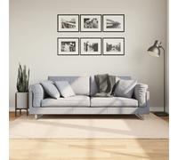 Rug HUARTE Short Pile Soft and Washable Beige 140x200 cm Berkfield Home Beige Medium