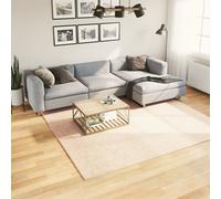 Rug HUARTE Short Pile Soft and Washable Beige 240x240 cm