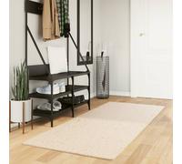Rug Short Pile Soft and Washable Floor Mat Area HUARTE Beige vidaXL