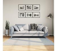 Rug HUARTE Short Pile Soft and Washable Blue 160x160 cm Berkfield Home Blue Medium