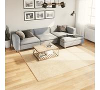 Rug HUARTE Short Pile Soft and Washable Cream 240x240 cm Berkfield Home Cream Medium