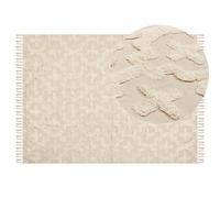 Rug ITANAGAR Beige 140 x 200 cm Cotton