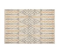 Rug KADAPA Beige 140 x 200 cm Cotton
