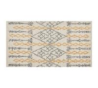 Rug KADAPA Beige 80 x 150 cm Cotton