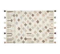 Rug KAGHTSRASHEN Beige 160 x 230 cm Wool Kilim
