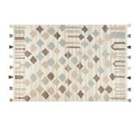 Rug KAGHTSRASHEN Beige 200 x 300 cm Wool Kilim