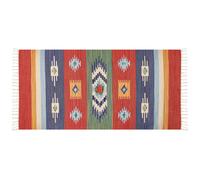 Rug KAMARIS Multicolour 80 x 150 cm Cotton Kilim